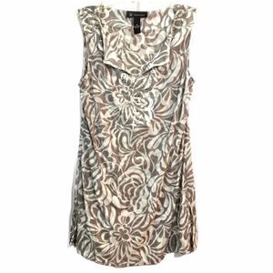 INC International Concepts Embellished Sheer Nylon Tunic Top Size Medium